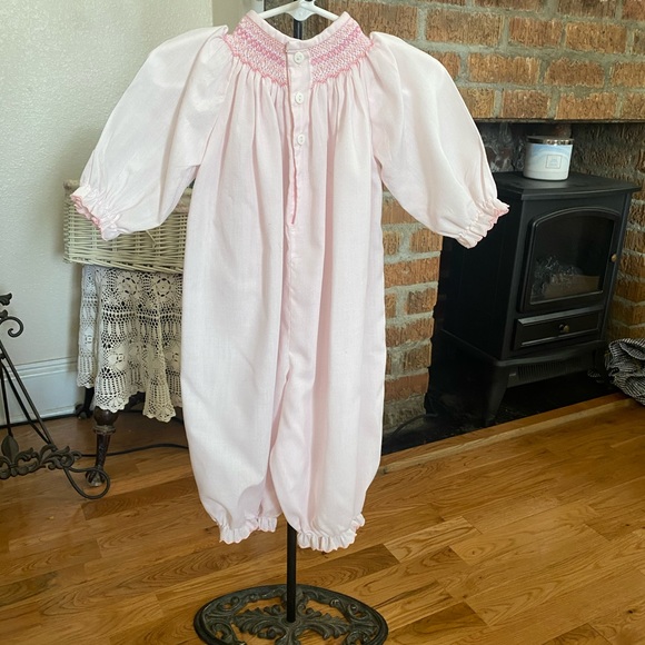 Sophie Dess Smocked Infant Girls Long all size 12 months - Picture 5 of 12